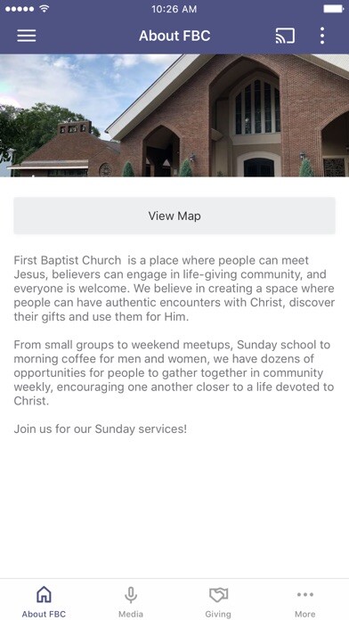 Emulate iPhone app FBC Franklinton using MyAndroid Emulate iPhone app FBC Franklinton using MyAndroid