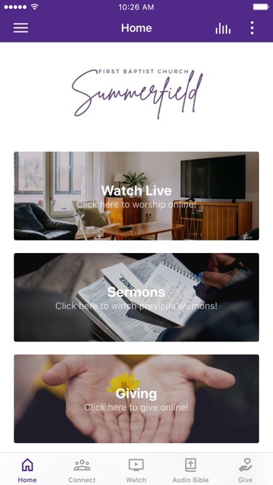 Emulate iPhone app FBC Summerfield - NC using MyAndroid Emulate iPhone app FBC Summerfield - NC using MyAndroid