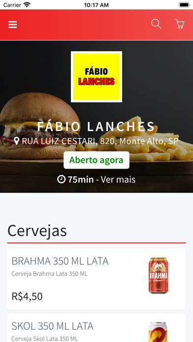 Emulate iPhone app Fábio Lanches using MyAndroid Emulate iPhone app Fábio Lanches using MyAndroid