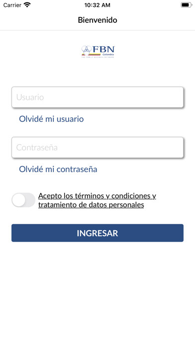 Emulate iPhone app FBN Colombia using MyAndroid