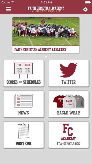 Emulate iPhone app FCA Athletics using MyAndroid