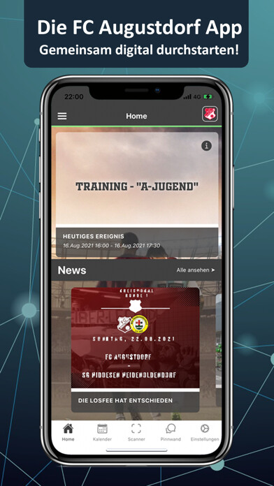 Emulate iPhone app FC Augustdorf App using MyAndroid Emulate iPhone app FC Augustdorf App using MyAndroid