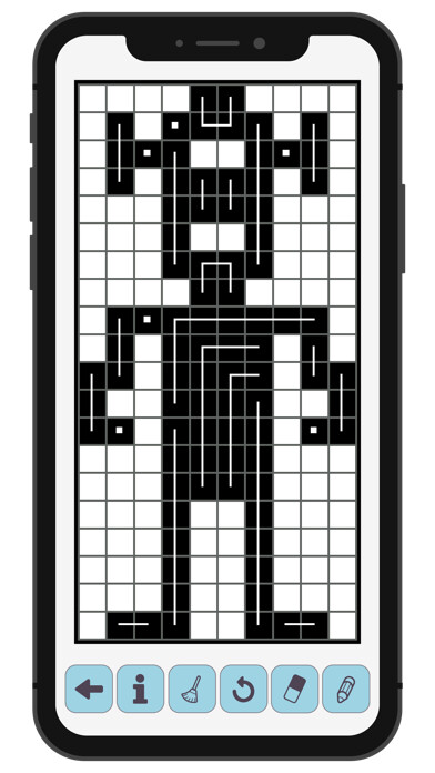 Emulate iPhone app FCross Link-a-Pix Puzzles using MyAndroid Emulate iPhone app FCross Link-a-Pix Puzzles using MyAndroid