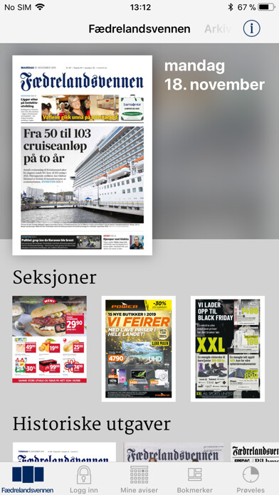 Emulate iPhone app Fædrelandsvennen eAvis using MyAndroid Emulate iPhone app Fædrelandsvennen eAvis using MyAndroid