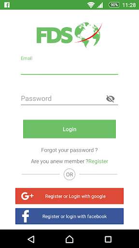 Run android online APK FDS Customer App from MyAndroid or emulate FDS Customer App using MyAndroid