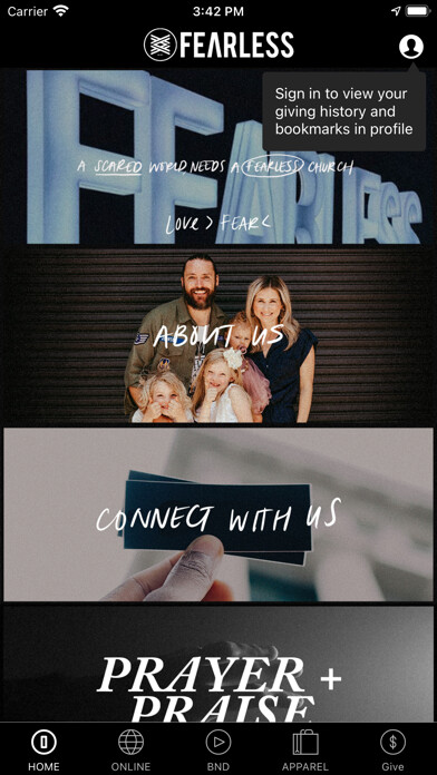 Emulate iPhone app Fearless App using MyAndroid
