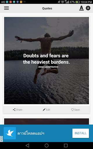 Run android online APK Fear Quotes from MyAndroid or emulate Fear Quotes using MyAndroid