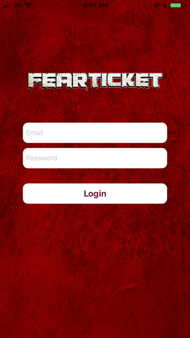 Emulate iPhone app FEARTICKET Organizer using MyAndroid