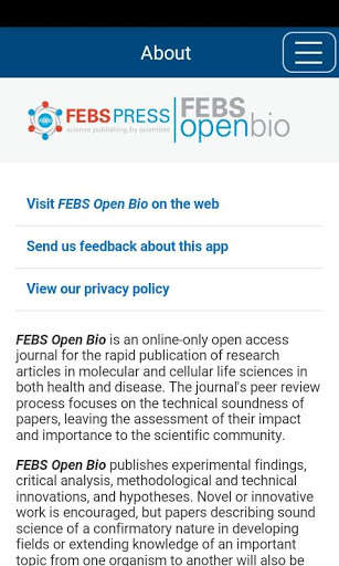 Run android online APK FEBS Open Bio from MyAndroid or emulate FEBS Open Bio using MyAndroid