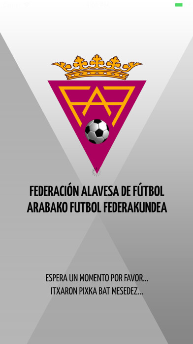Emulate iPhone app Federación Alavesa de Fútbol using MyAndroid