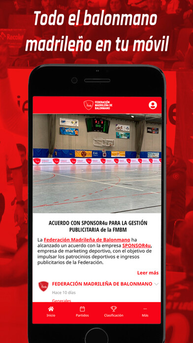 Emulate iPhone app Federación Madrileña Balonmano using MyAndroid Emulate iPhone app Federación Madrileña Balonmano using MyAndroid