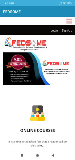 Run android online APK FEDSOME - COMPUTER ONLINE COURSES from MyAndroid or emulate FEDSOME - COMPUTER ONLINE COURSES using MyAndroid