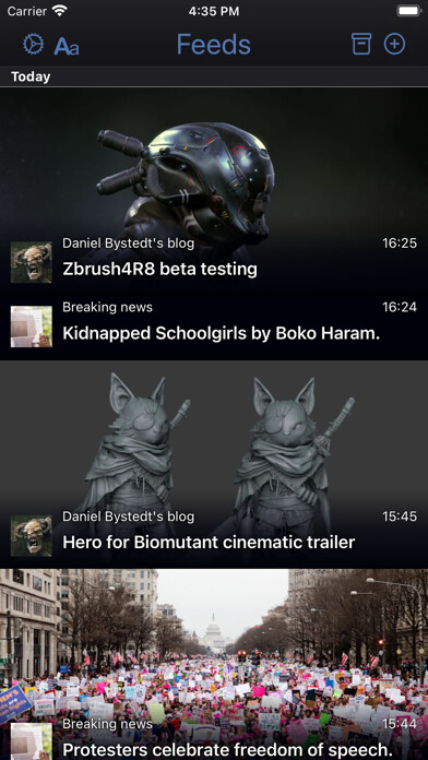 Emulate iPhone app Feeds - All the Web, One Feed using MyAndroid Emulate iPhone app Feeds - All the Web, One Feed using MyAndroid