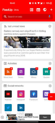 Run android online APK FeedUp browser & content mixer from MyAndroid or emulate FeedUp browser & content mixer using MyAndroid