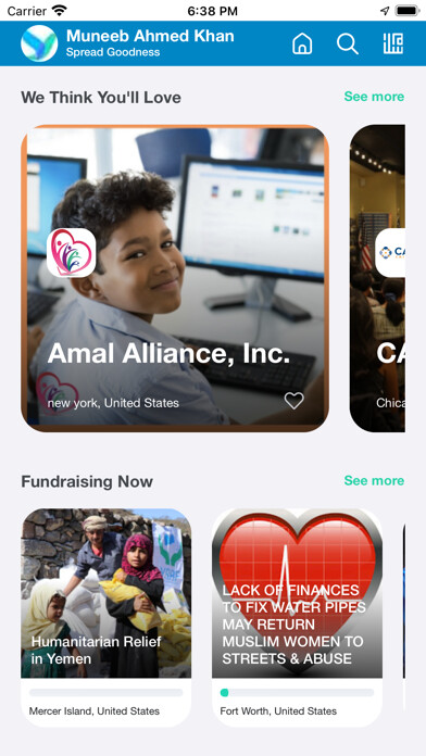 Emulate iPhone app Feeling Blessed - Donation App using MyAndroid
