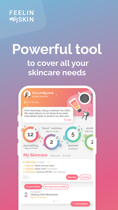 Emulate iPhone app FeelinMySkin: Skincare Routine using MyAndroid Emulate iPhone app FeelinMySkin: Skincare Routine using MyAndroid