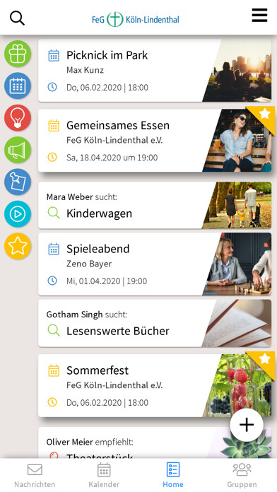 Emulate iPhone app FeG Kln-Lindenthal e.V. using MyAndroid