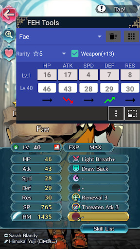 Emulate Android APK FEH Tools(Calc stats,IV,damage) Emulate Android APK FEH Tools(Calc stats,IV,damage)