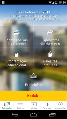 Emulate Android APK Feira Fotografar