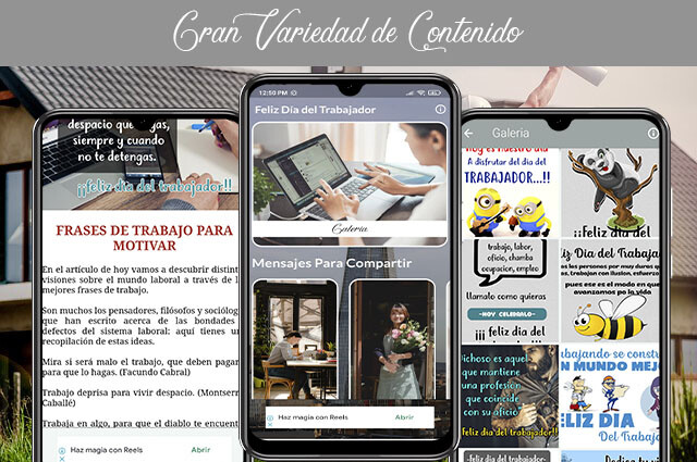 Run android online APK Feliz día del Trabajador 2022 from MyAndroid or emulate Feliz día del Trabajador 2022 using MyAndroid