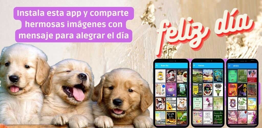 Run android online APK Feliz Día - Saludos Diarios from MyAndroid or emulate Feliz Día - Saludos Diarios using MyAndroid