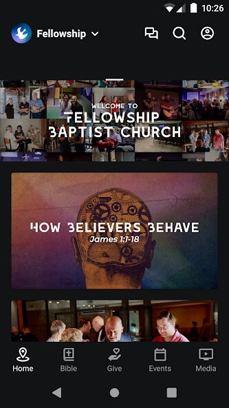 Emulate iPhone app Fellowship Baptist using MyAndroid Emulate iPhone app Fellowship Baptist using MyAndroid