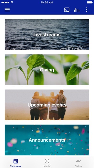Emulate iPhone app Fellowship Christian Church using MyAndroid Emulate iPhone app Fellowship Christian Church using MyAndroid