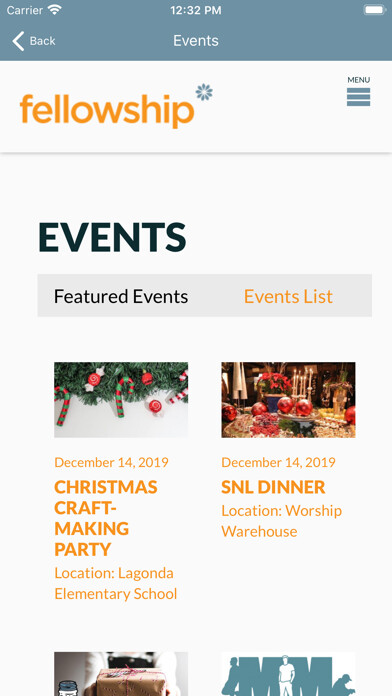 Emulate iPhone app Fellowship Church Springfield using MyAndroid