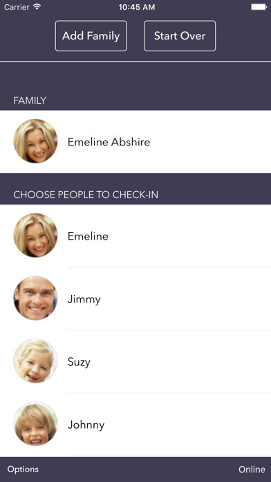 Emulate iPhone app FellowshipOne Go Check-in App using MyAndroid