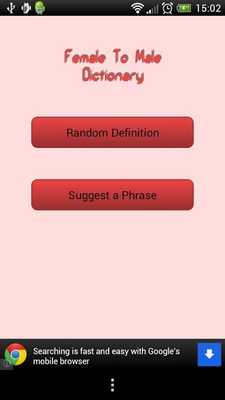 Emulate Android APK Female 2 Male Dictionary Emulate Android APK Female 2 Male Dictionary