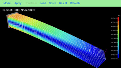 Emulate iPhone app FEM BLOCKi - 3D Finite Element using MyAndroid