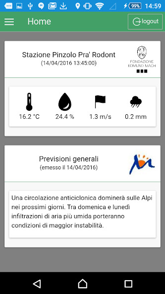 Run android online APK FEM Dati Meteo Trentino from MyAndroid or emulate FEM Dati Meteo Trentino using MyAndroid