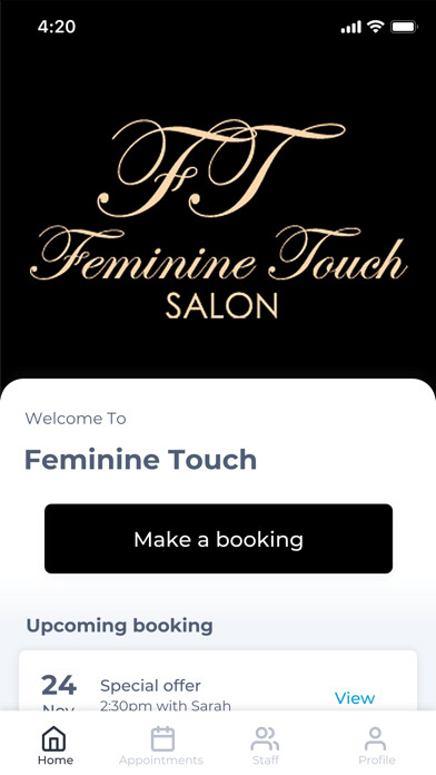 Emulate iPhone app Feminine Touch using MyAndroid Emulate iPhone app Feminine Touch using MyAndroid