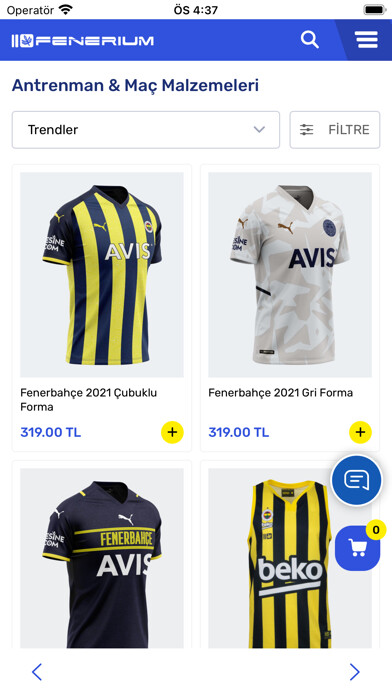 Emulate iPhone app Fenerium Sanal Mağaza using MyAndroid