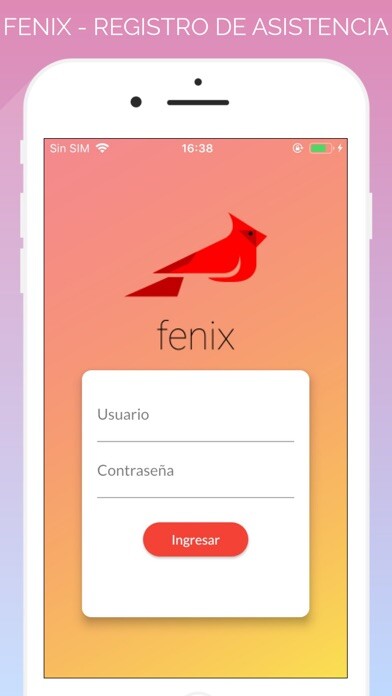 Emulate iPhone app FENIX - REGISTRO DE ASISTENCIA using MyAndroid Emulate iPhone app FENIX - REGISTRO DE ASISTENCIA using MyAndroid