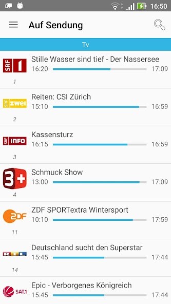 Run android online APK Fernsehprogramm Schweiz - Cisana TV+ from MyAndroid or emulate Fernsehprogramm Schweiz - Cisana TV+ using MyAndroid