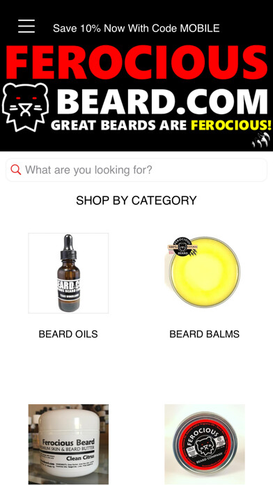 Emulate iPhone app Ferocious Beard Company using MyAndroid