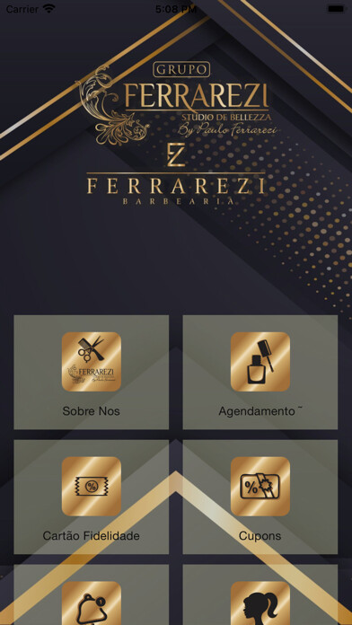 Emulate iPhone app Ferrarezi studio e barbearia using MyAndroid Emulate iPhone app Ferrarezi studio e barbearia using MyAndroid