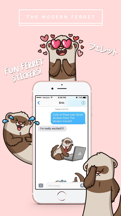 Emulate iPhone app Ferret Stickers using MyAndroid Emulate iPhone app Ferret Stickers using MyAndroid