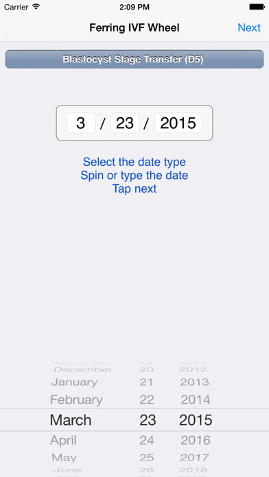 Emulate iPhone app Ferring IVF Wheel using MyAndroid Emulate iPhone app Ferring IVF Wheel using MyAndroid