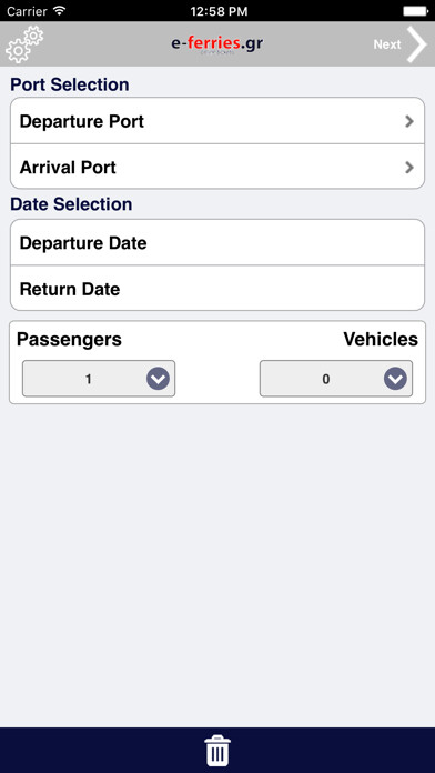 Emulate iPhone app Ferry Tickets using MyAndroid