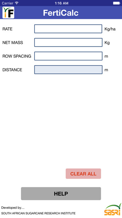 Emulate iPhone app FertiCalc using MyAndroid