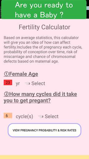 Emulate Android APK Fertility Calculator Emulate Android APK Fertility Calculator
