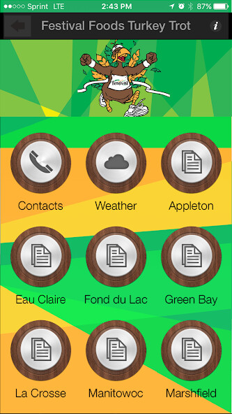 Emulate iPhone app Festival Foods Turkey Trot using MyAndroid Emulate iPhone app Festival Foods Turkey Trot using MyAndroid
