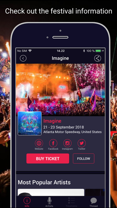 Emulate iPhone app FestivAll, all music festivals using MyAndroid Emulate iPhone app FestivAll, all music festivals using MyAndroid