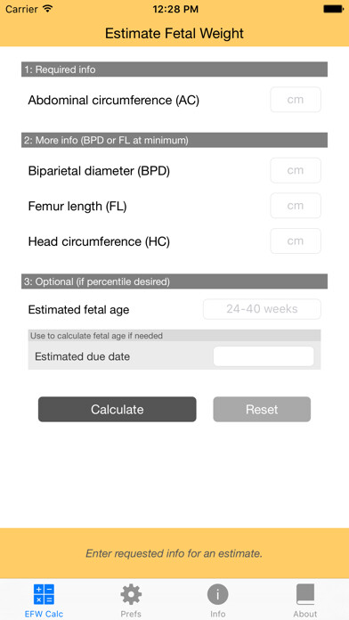 Emulate iPhone app Fetal Weight Calculator - Estimate Weight and Growth Percentile using MyAndroid Emulate iPhone app Fetal Weight Calculator - Estimate Weight and Growth Percentile using MyAndroid
