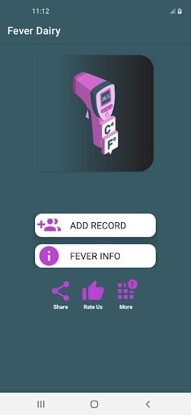 Run android online APK FEVER TRACKER  DIARY from MyAndroid or emulate FEVER TRACKER  DIARY using MyAndroid