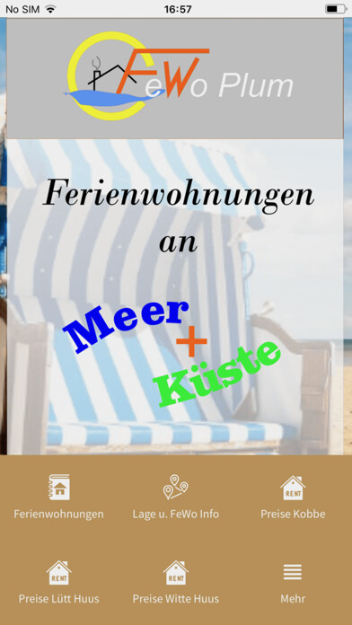 Emulate iPhone app FeWo Plum using MyAndroid