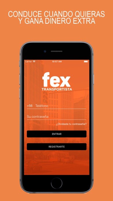 Emulate iPhone app Fex Transportista using MyAndroid