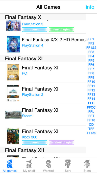 Emulate iPhone app FFcollection for Final Fantasy using MyAndroid Emulate iPhone app FFcollection for Final Fantasy using MyAndroid